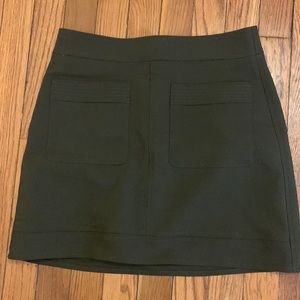Express olive green mini skirt